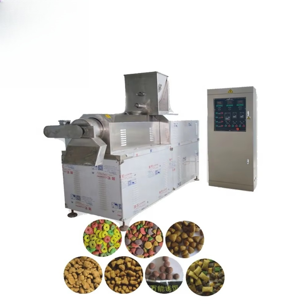 Fish Food - 犬・魚用ペットフード全自動乾湿両用生産ライン（エンジン/モーター付き、生産能力100kg/時、CE認証済み）