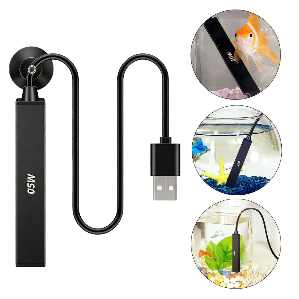 Betta Fish Tank - ミニ USB 水族館ヒーター 5V 自動定温加熱ロッド小型水槽ベタボウルナノ水槽用安全