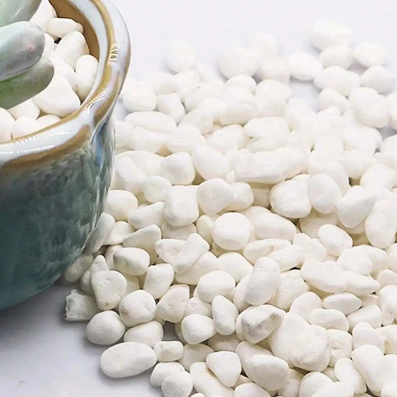 ホワイト&ブラックポリッシュリバーロック200g-400g、 - Fish Tank Gravel のレビューと価格