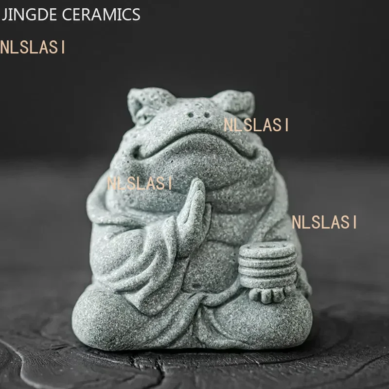 クリエイティブ手作り石茶ペットの装飾ゴールドヒキガエル緑砂石 - Fish Tank Gravel のレビューと価格