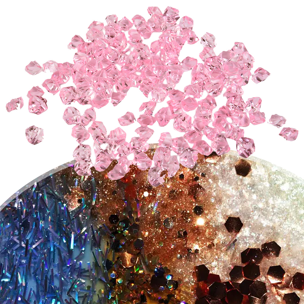 200 ピース/パックアクリルクリスタル宝石石砕氷岩水族館カ - Fish Tank Gravel のレビューと価格