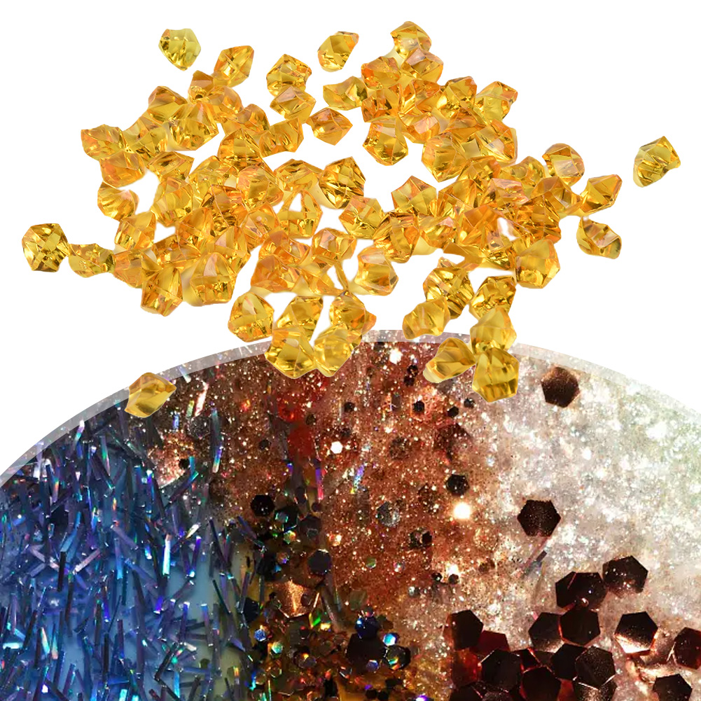 200 ピース/パックアクリルクリスタル宝石石砕氷岩水族館カ - Fish Tank Gravel のレビューと価格