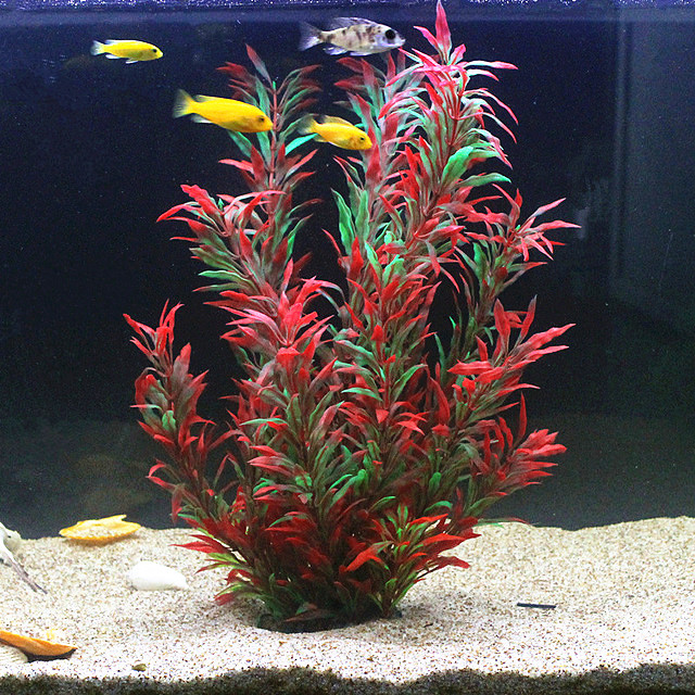 人工水槽50cm,珍しい植物,水族館,偽の竹の葉,水草,プラ - Fish Aquarium Home のレビューと価格