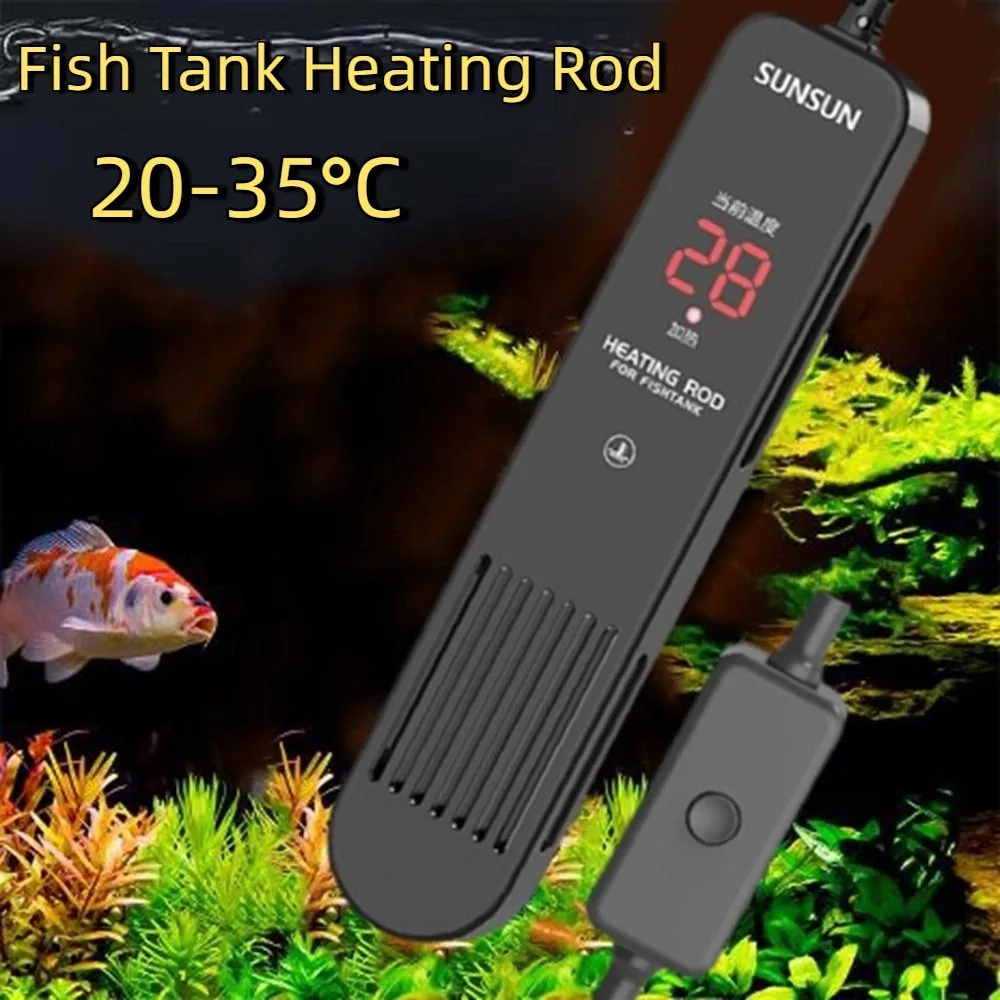 LCDディスプレイ 20-35 ° Cデジタル水槽ヒーターロ - Fish Tank Heater のレビューと価格